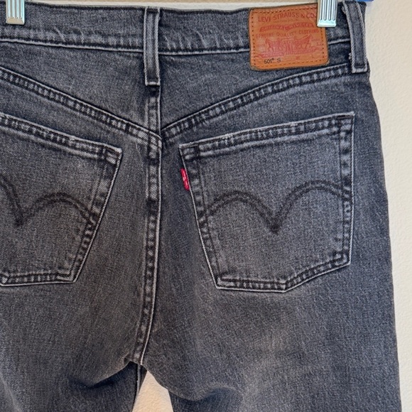 Levi's Women's 501 Black/Gray Jeans - Picture 1 of 7